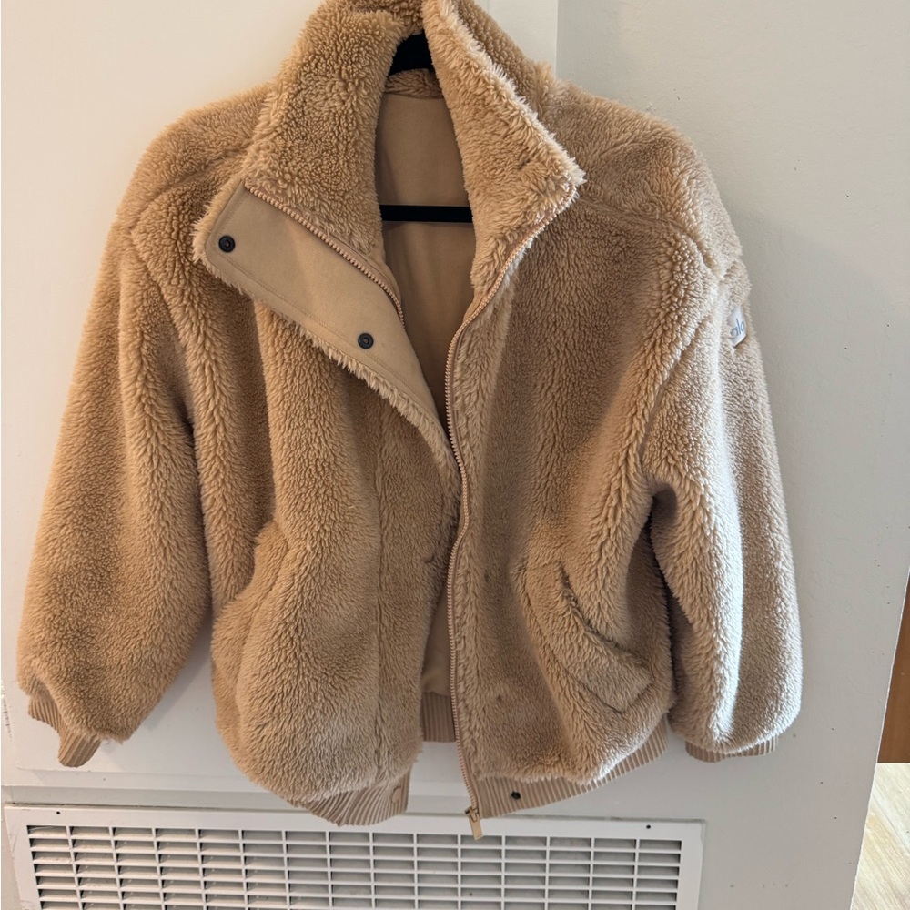 Cozy Tan Alo Teddy or Sherpa Jacket